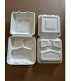 Zume Disposable 3 Compartment Take Out Food Container. 1404 Cases. EXW Chicago